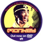 Monkey UK DVD promotional sticker