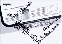 Shunji Fujimura autograph on Monkey postcard