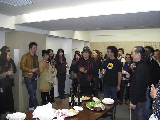 Godiego in Tokyo 2008 - Godiego, all together, at the aftershow party