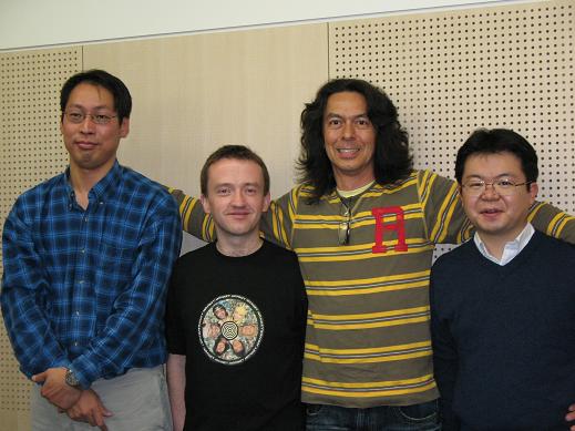Godiego in Tokyo 2008 - meeting Steve Fox