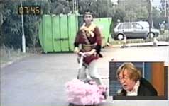 David Collings in Monkey feature on RI:SE TV, Tuesday 27 August 2002