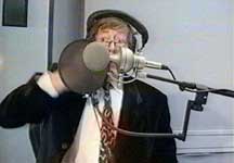 David Collings in Monkey feature on Johnny Vaughan's World Cup Extra feature, Tuesday 18 June 2002