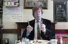 David Collings in Monkey feature on Johnny Vaughan's World Cup Extra feature, Tuesday 18 June 2002